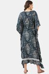 The Kaftan Company Cotton Nightdress - Navy Blue — thumbnail 3